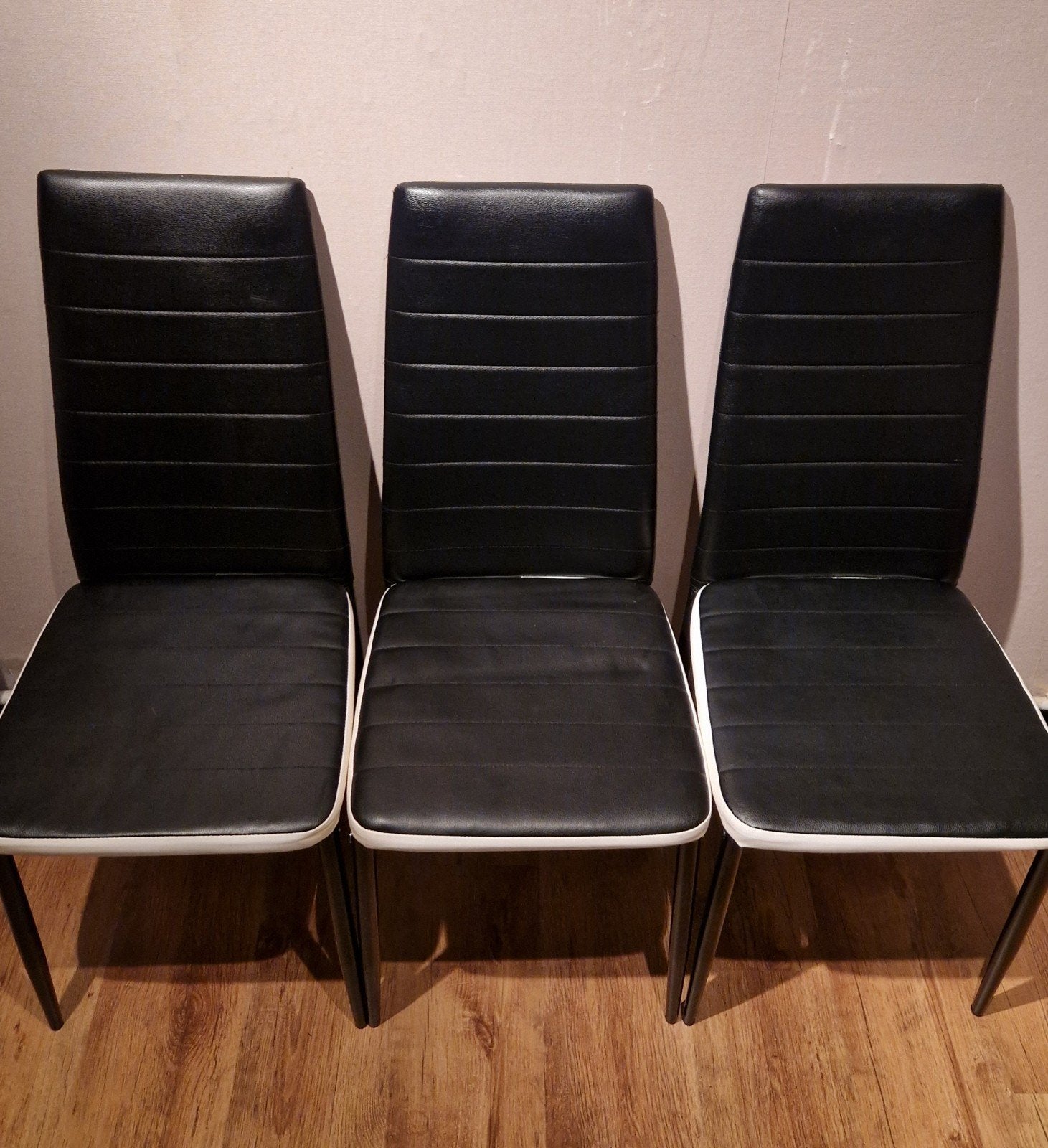 6 stoelen, Ophalen, Overige materialen, Zwart, Zo goed als nieuw