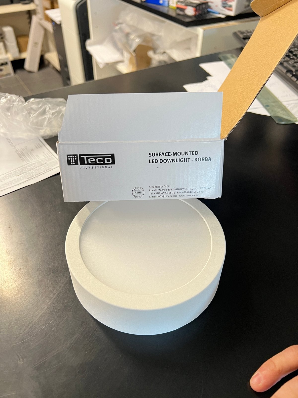 Plafonnier LED TECO KORBA 13W 4000K 1000lm Dimmable Neuf, Maison & Meubles, Enlèvement, Neuf