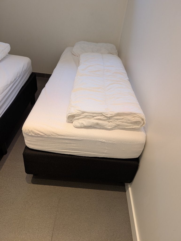 BOXSPRING HOTELBEDDEN MET SUPER juwel MATRAS, Ophalen, Modern degelijke boxspring, 90 cm, Eenpersoons