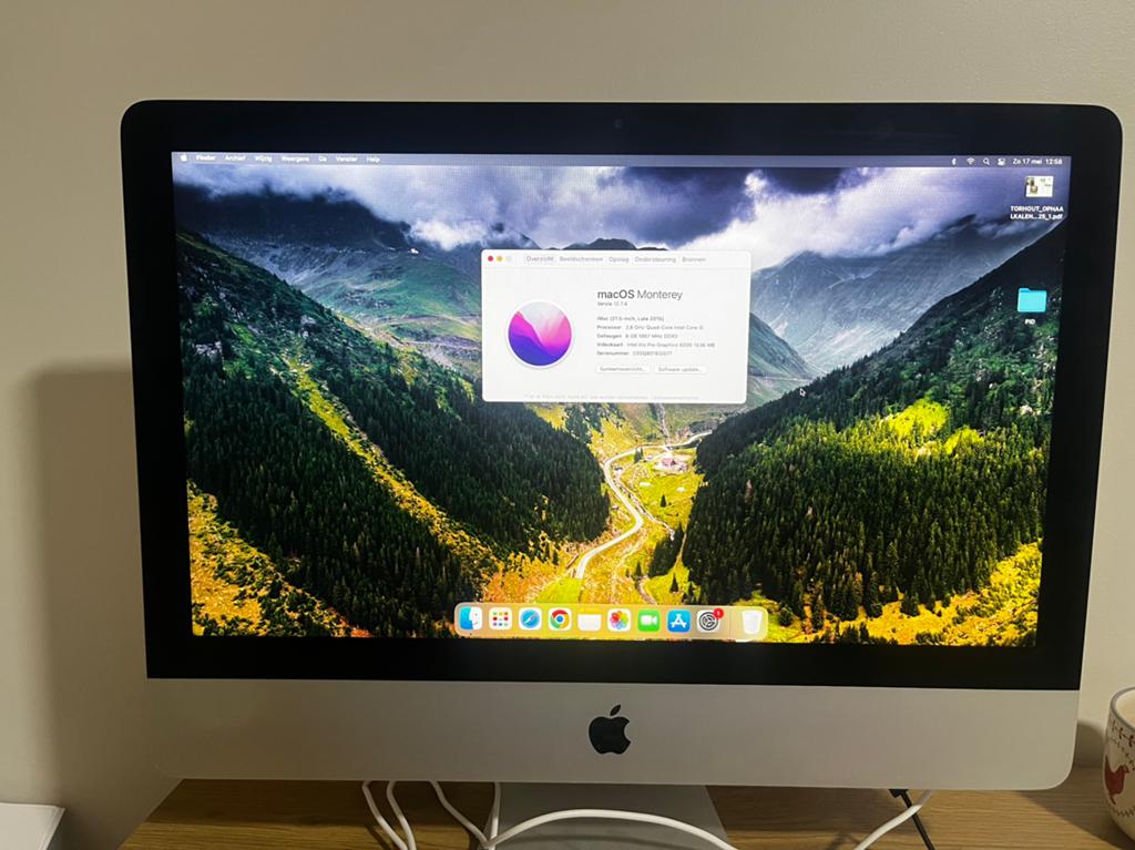 Imac 21 inch 2015, Computers en Software, Apple Desktops, Ophalen, Gebruikt, IMac