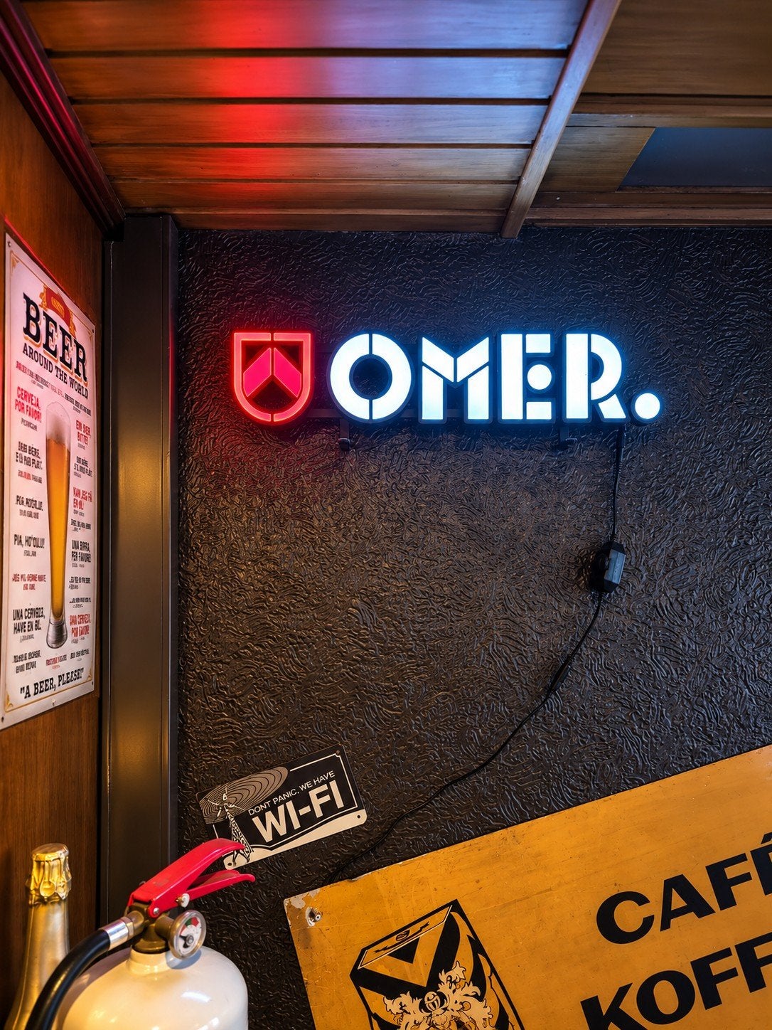 OMER. LED lichtreclame – werkend, Enlèvement ou Envoi, Neuf, Panneau, Plaque ou Plaquette publicitaire, Autres marques