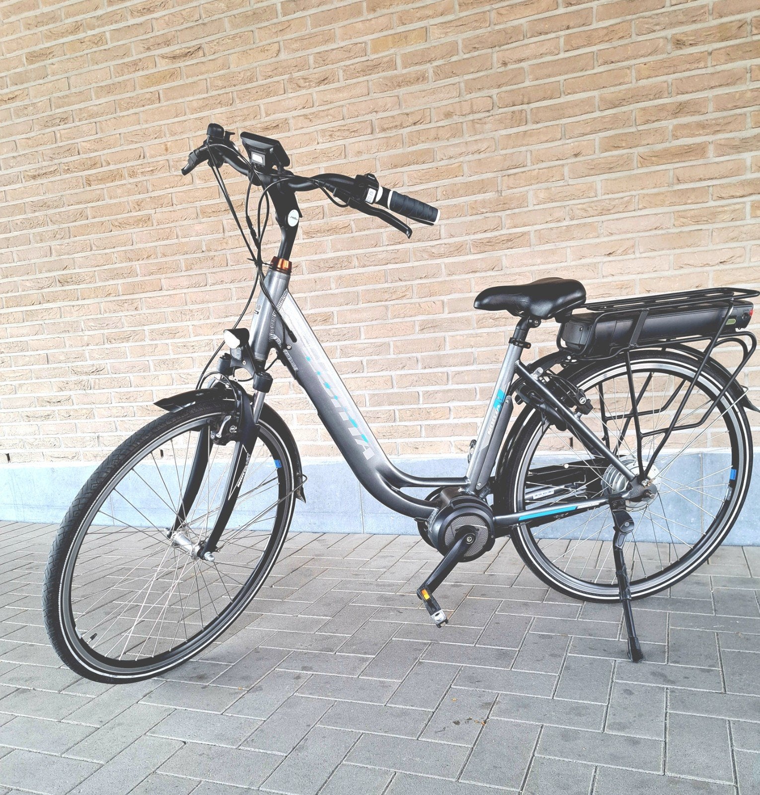 elektrische fiets middenmotor, Vélos & Vélomoteurs, Vélos électriques, Comme neuf, 50 km par batterie ou plus, Enlèvement
