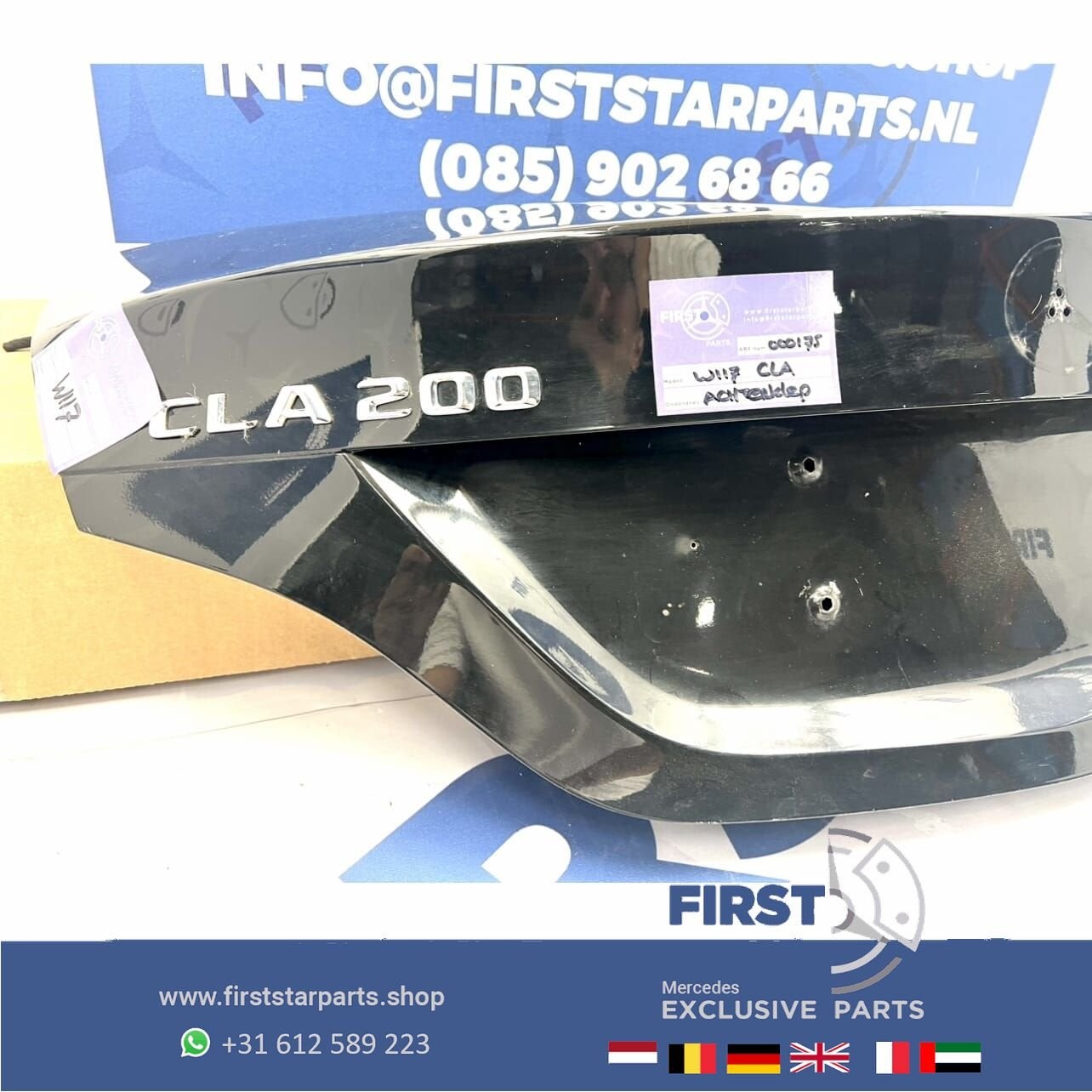 W117 CLA ACHTERKLEP ZWART C117 KLASSE SEDAN KOFFERKLEP W117, Auto-onderdelen, Gebruikt, -, Ophalen of Verzenden, -