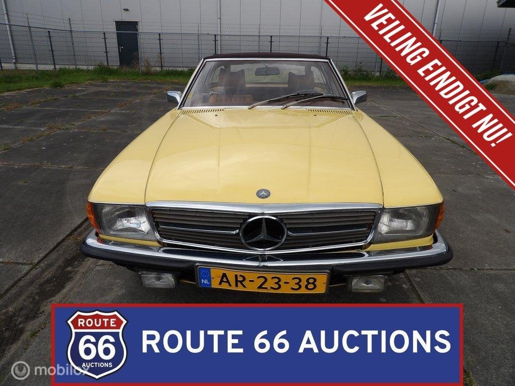 Mercedes-Benz 350 SL | 1972 | Route 66 Auctions, Auto's, Zwart, Mercedes-Benz, Bedrijf, Handgeschakeld