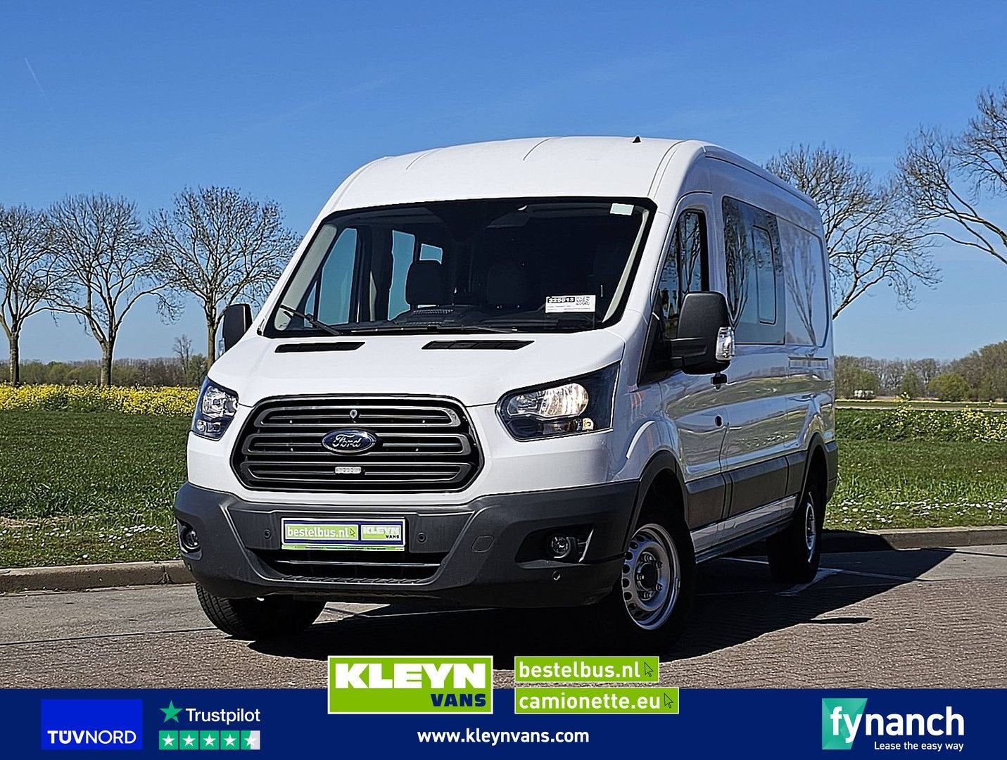 Ford TRANSIT 350 ac dubb cabine EURO6, Auto's, Bestelwagens en Lichte vracht, Wit, Bedrijf, Ford, Te koop