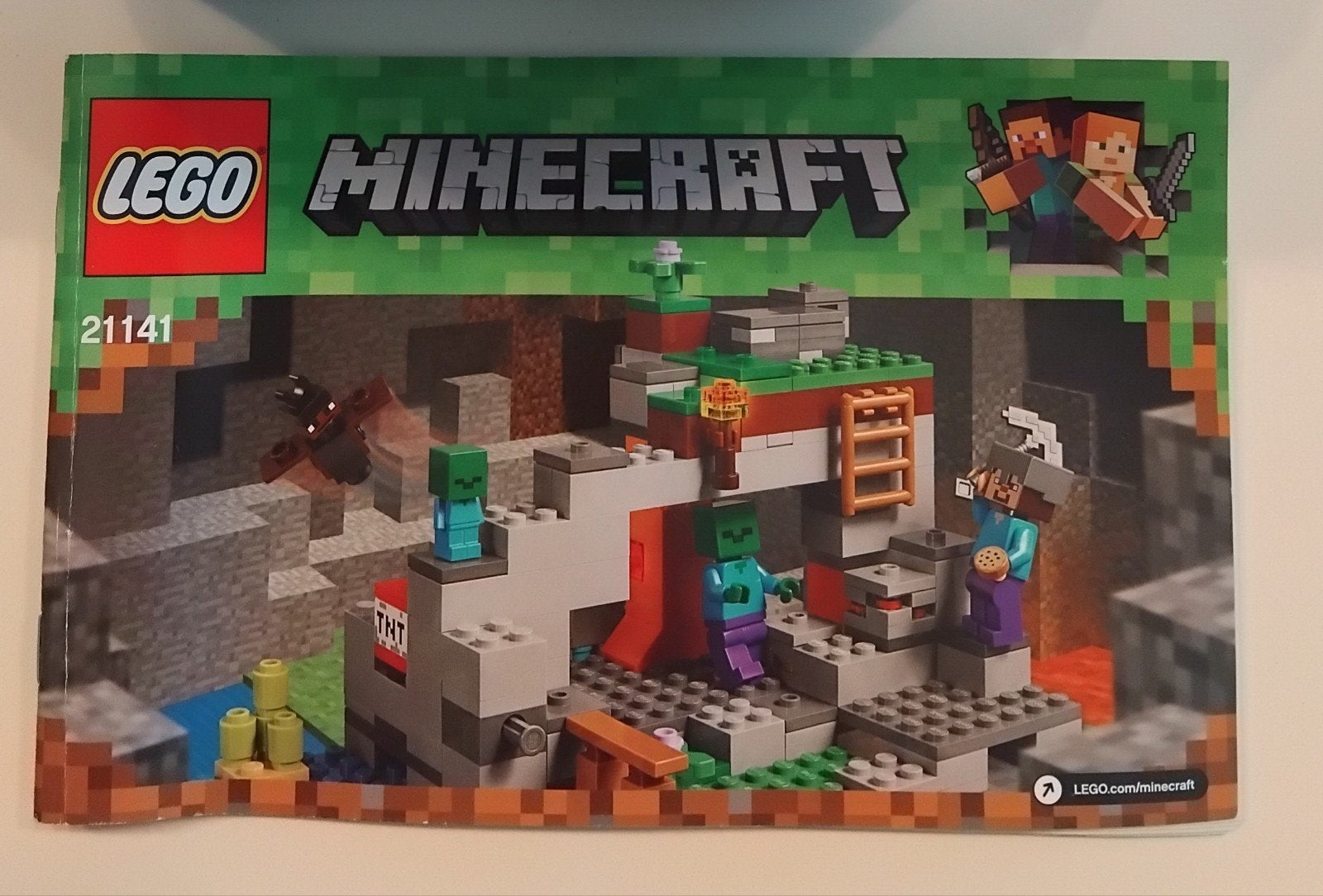 Lego Minecraft "De Zombiegrot" 21141, Kinderen en Baby's, Speelgoed | Duplo en Lego, Minecraft, Lego, Ophalen of Verzenden, Complete set
