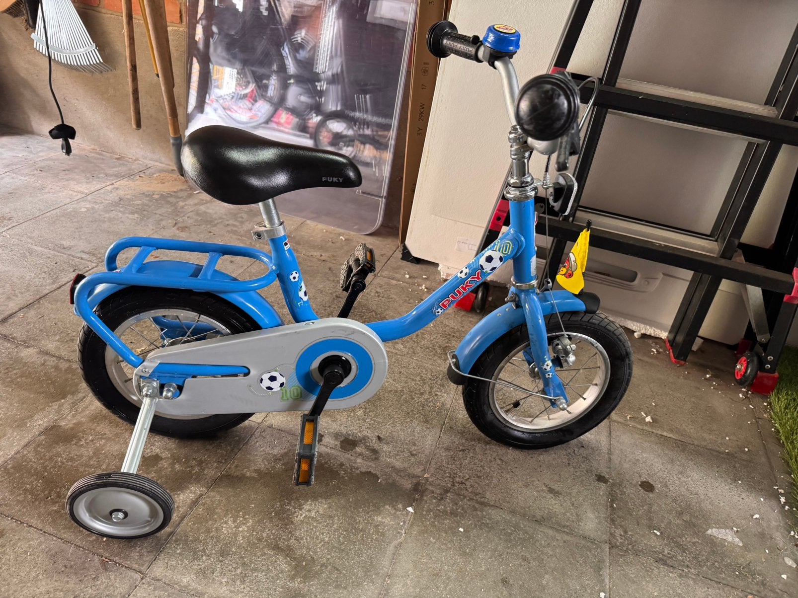 PUKY 12 inch kinderfiets met zijwieltjes – blauw, Ophalen, Zo goed als nieuw, Puky