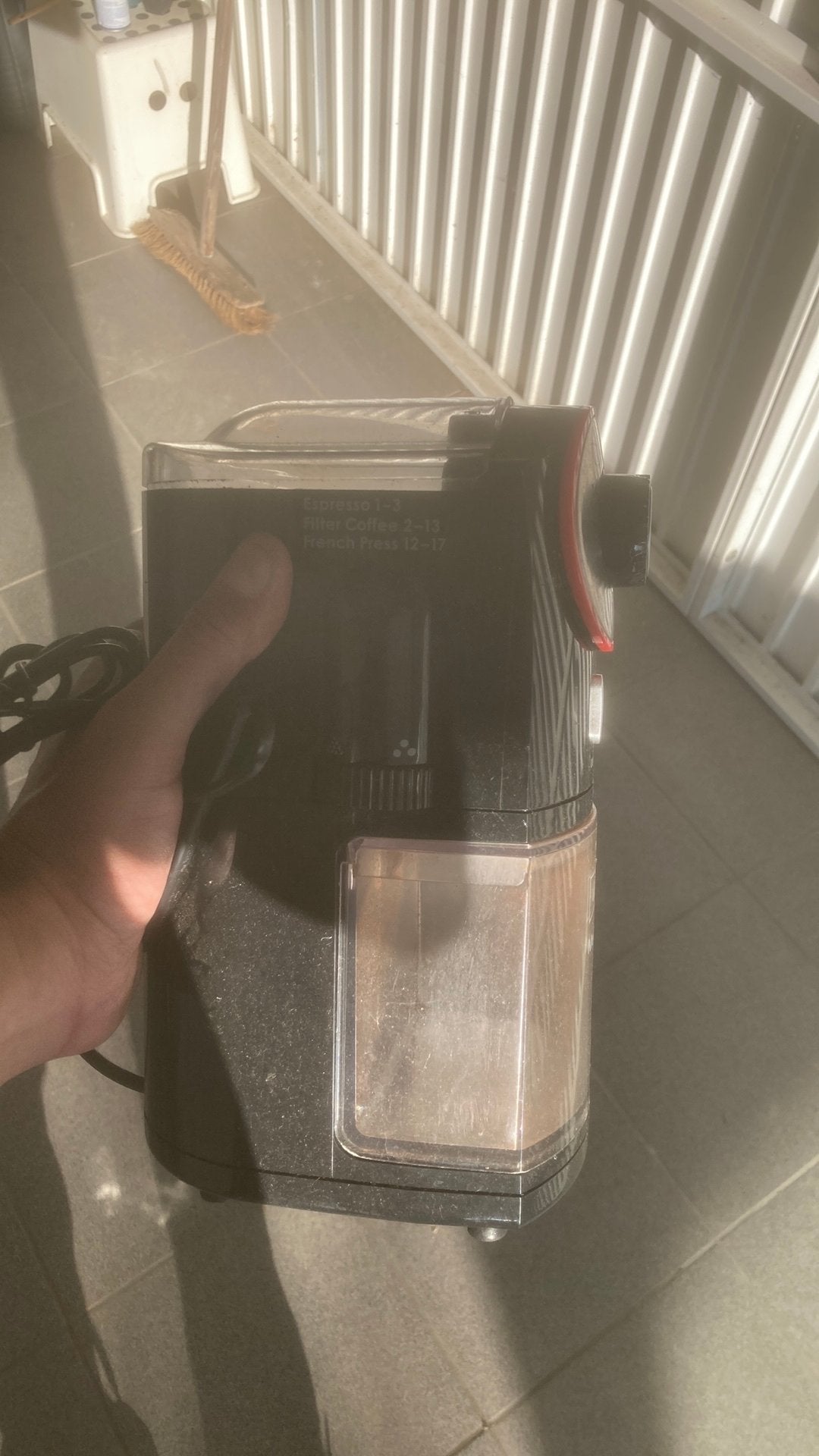 Koffiemolen melitta molino, Elektronische apparatuur, Ophalen, Gebruikt, Melitta, Koffiemolen