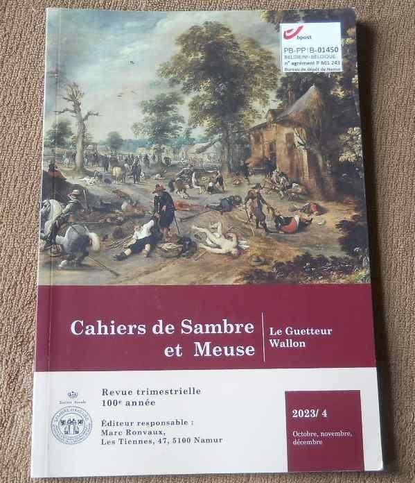 Cahiers Sambre Meuse 2023 / 4 - Namur Saint-Héribert, Enlèvement ou Envoi, Utilisé