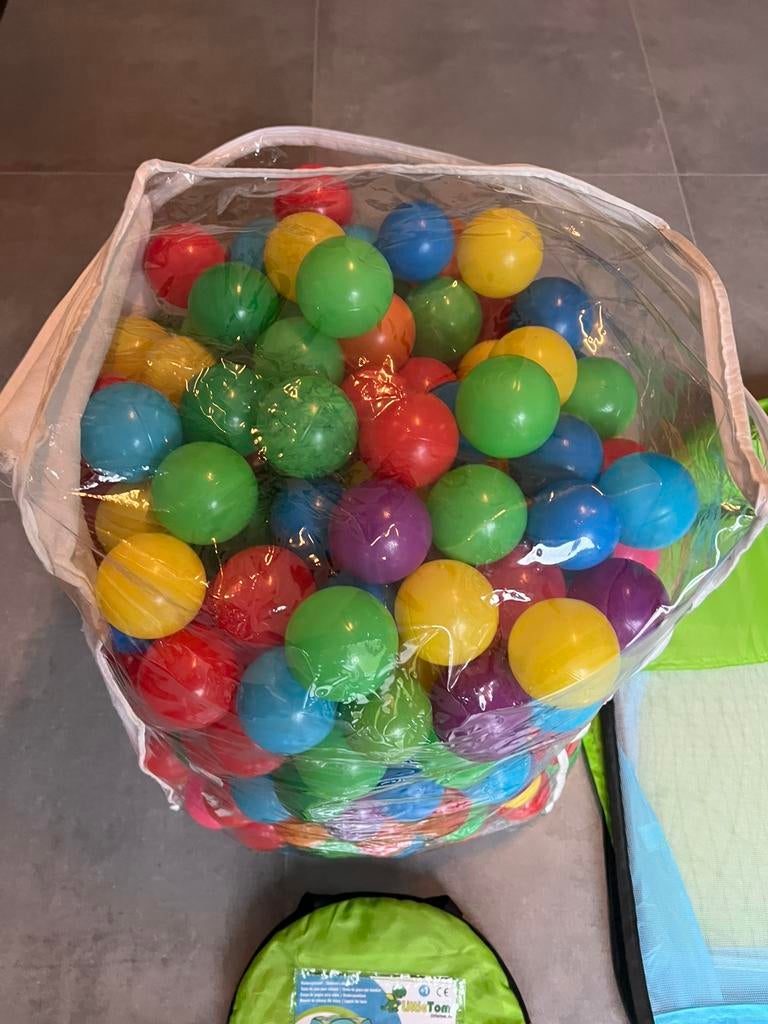 Ballen + Ballenzak + Plooibare Ballenbad, Ophalen, Gebruikt