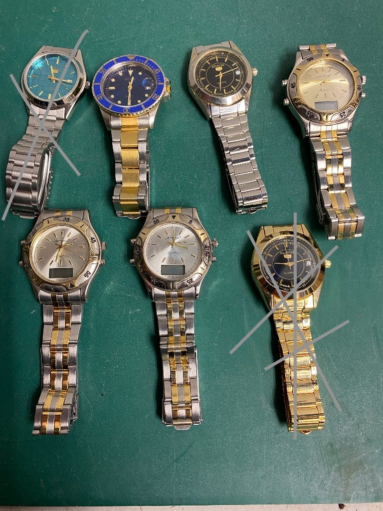 Collection variée de montres-bracelets, Enlèvement ou Envoi, Neuf, Acier, Montre-bracelet