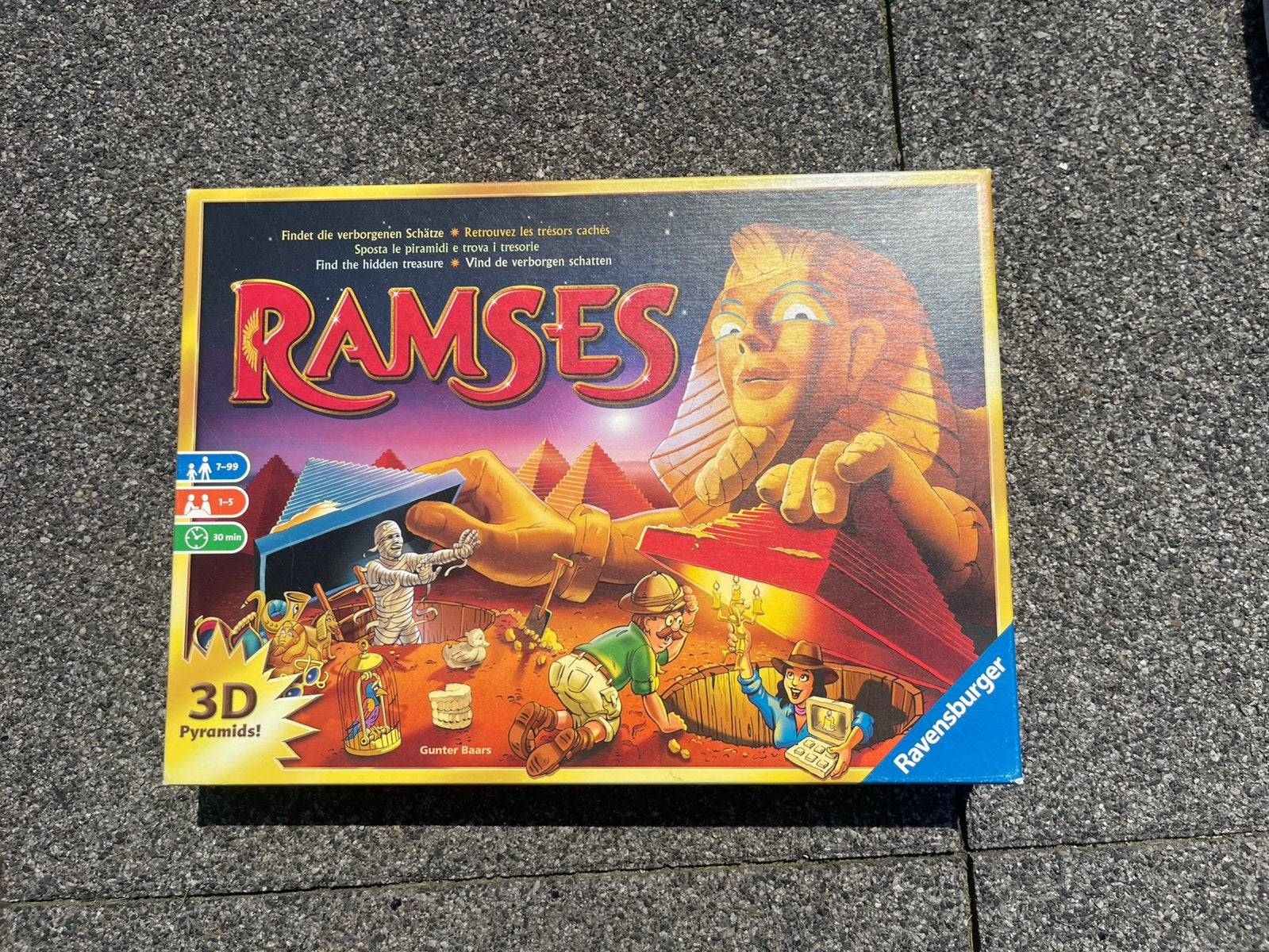 Ramses - jeu de société, Trois ou quatre joueurs, Enlèvement ou Envoi, Comme neuf