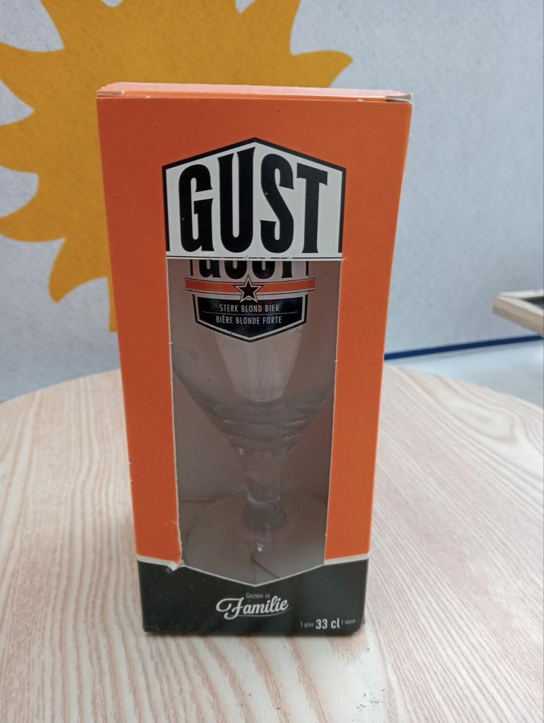 Gust bierglas 33 CL in doos, Enlèvement ou Envoi, Neuf, Verre à bière