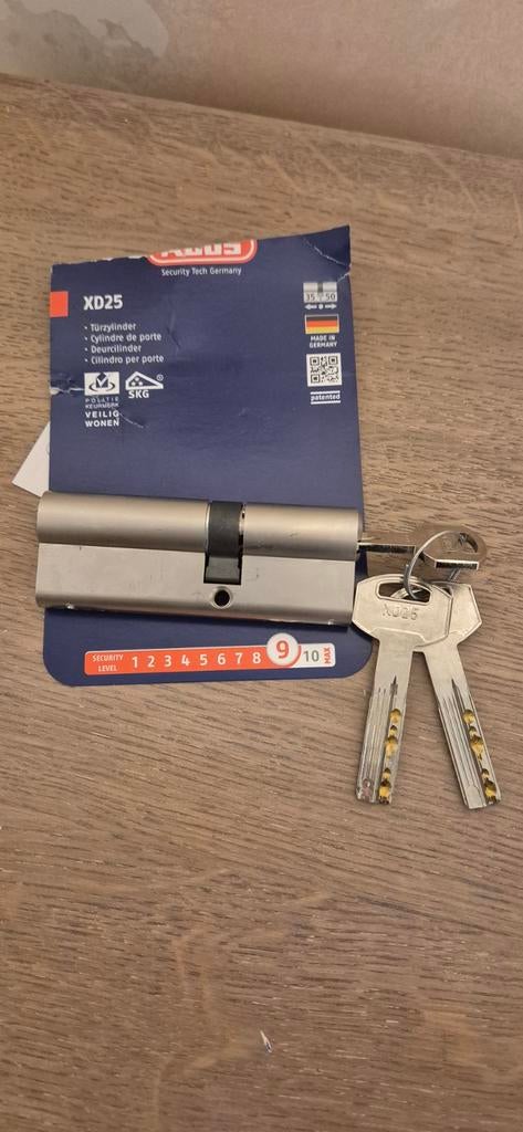 Cylindre porte ABUS XD25 35X50.(120e  neuf) (Jamais utilisé), Enlèvement ou Envoi