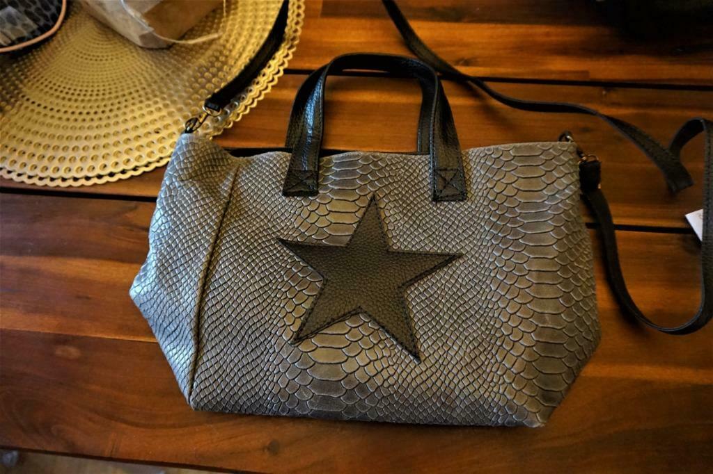 sac cuir étoile, Enlèvement, Neuf, Gris, Sac à main