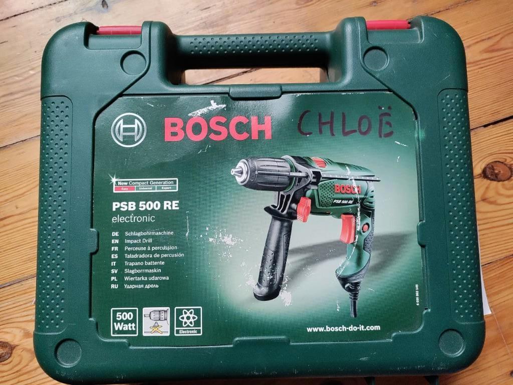Bosch PSB 500 RE Boormachine, Doe-het-zelf en Bouw, Ophalen, Zo goed als nieuw, 600 watt of meer, Boormachine