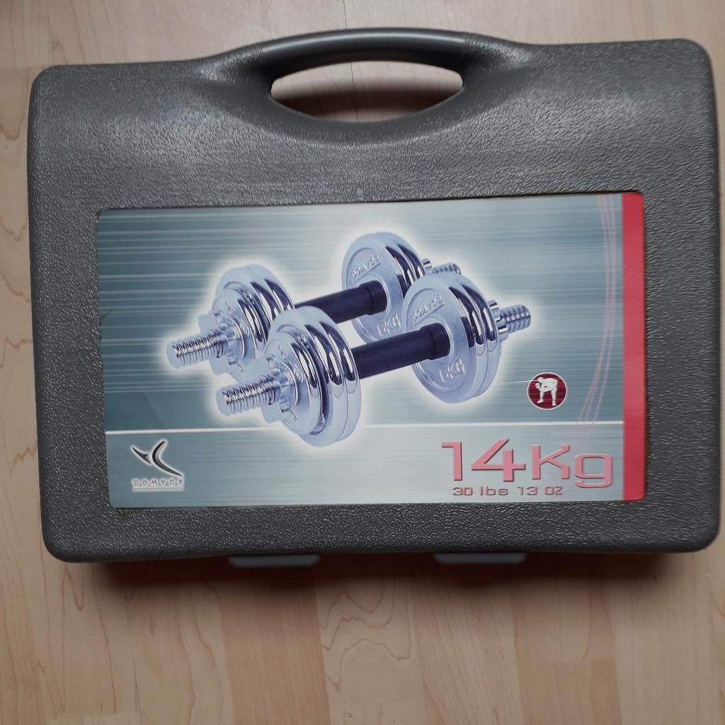 gewichten koffer 14 kg, Envoi, Neuf, Jambes, Set d’haltères