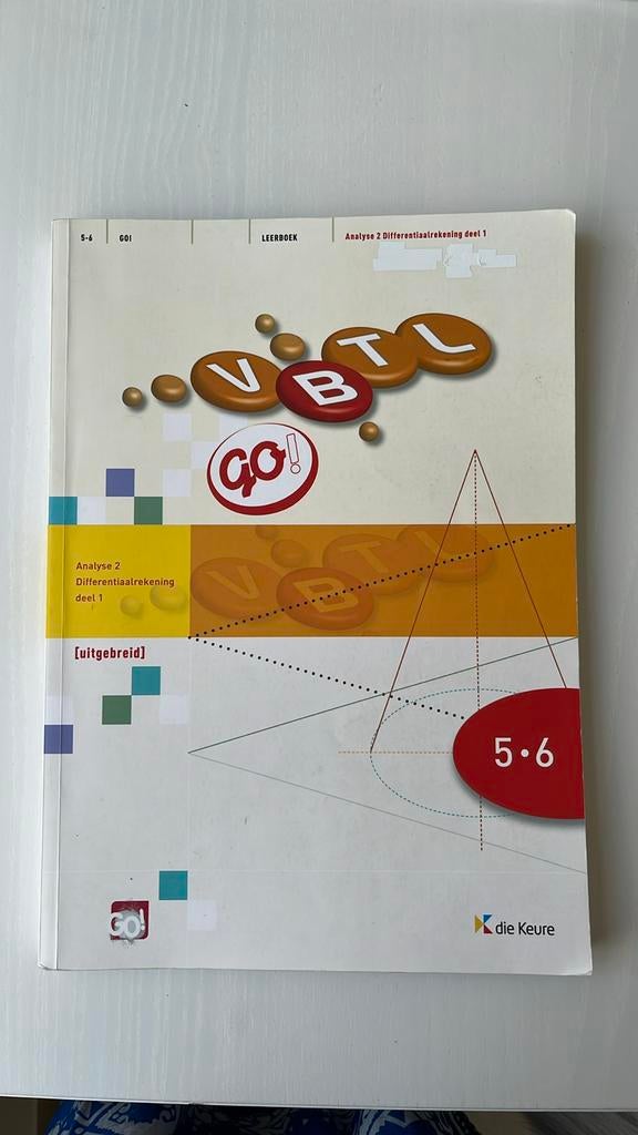 VBTL 5/6 Analyse 2 Differentiaalrekening A 7 u GO!, Enlèvement ou Envoi, Utilisé, Néerlandais