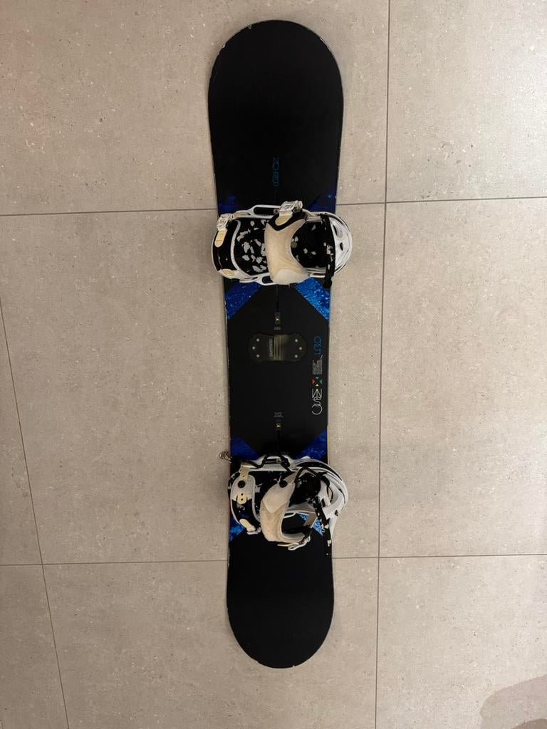 Snowboard Burton custom X 156cm + Burton cartel EST bindinge, Sport en Fitness, Snowboarden, Ophalen, Gebruikt, Bindingen