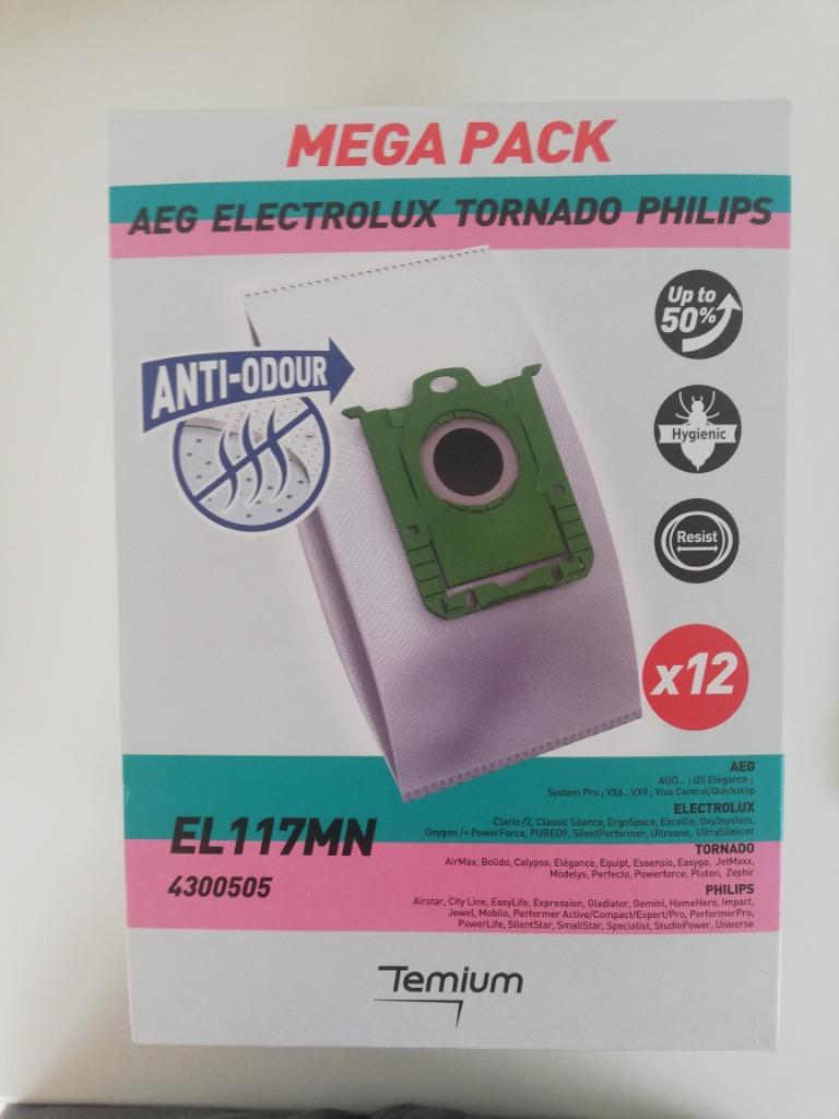Stofzuigerzakken uit textiel AEG ELECTROLUX PHILIPS TORNADO, Electroménager, Envoi, Neuf, Sac à poussière