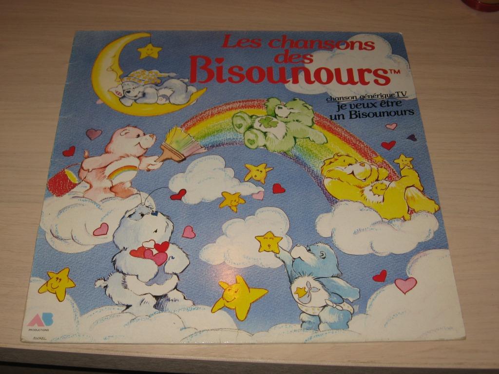 Disque vinyl 33 tour les chanson des bisounours, Enlèvement, Comme neuf, Musique, 6 à 9 ans
