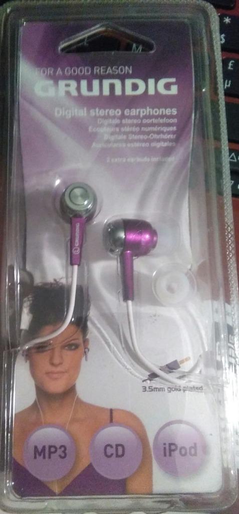 GRUNDIG oordopjes verkocht in nieuwe paren, Ophalen of Verzenden, Nieuw, In oorschelp (earbud)