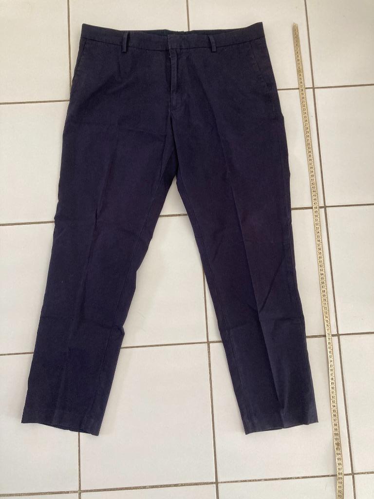 Zomer heren pantalon COS donkerblauw  M 52 100% Katoen, Maat 52/54 (L), Blauw, COS, Ophalen of Verzenden