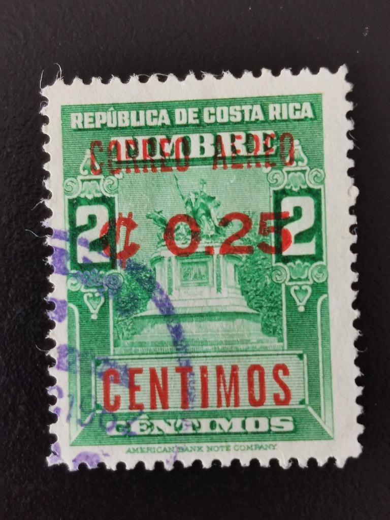 Costa Rica 1962 - Timbre taxe de la poste aérienne, Enlèvement ou Envoi, Affranchi, Amérique centrale