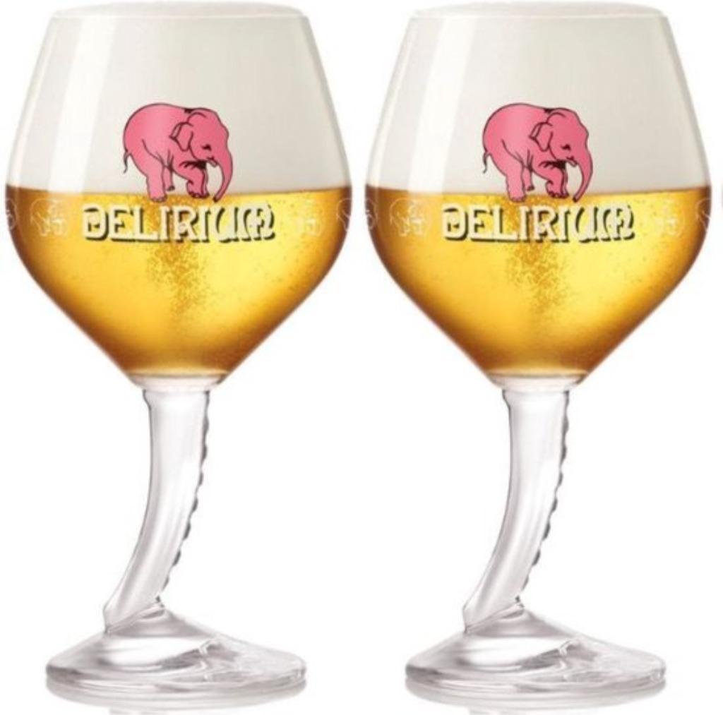 3 stuks Delirium tremens glas bier glazen speciaalbier, Enlèvement ou Envoi, Neuf, Verre à bière