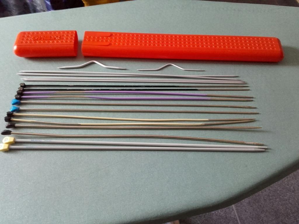 Breinaalden met etui, Ophalen, Gebruikt