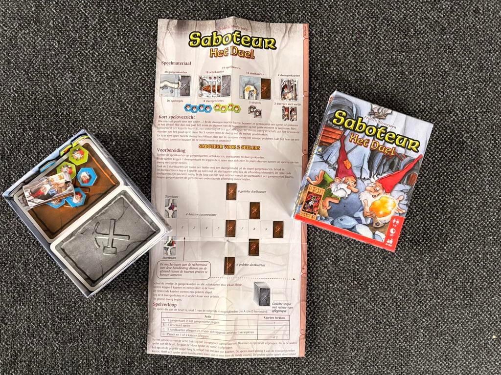 kaartspel saboteur het duel, Hobby en Vrije tijd, Ophalen, Zo goed als nieuw