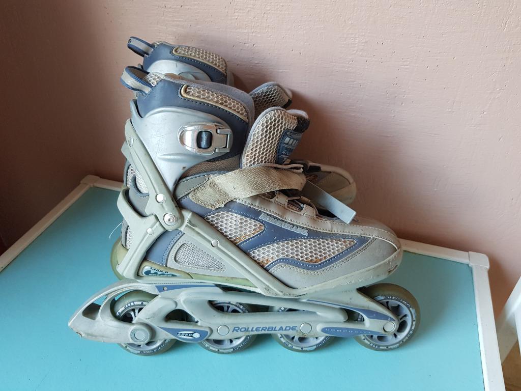 inline skates Rollerblade+bescherming, Gebruikt, Inline skates 4 wielen, Dames, Ophalen
