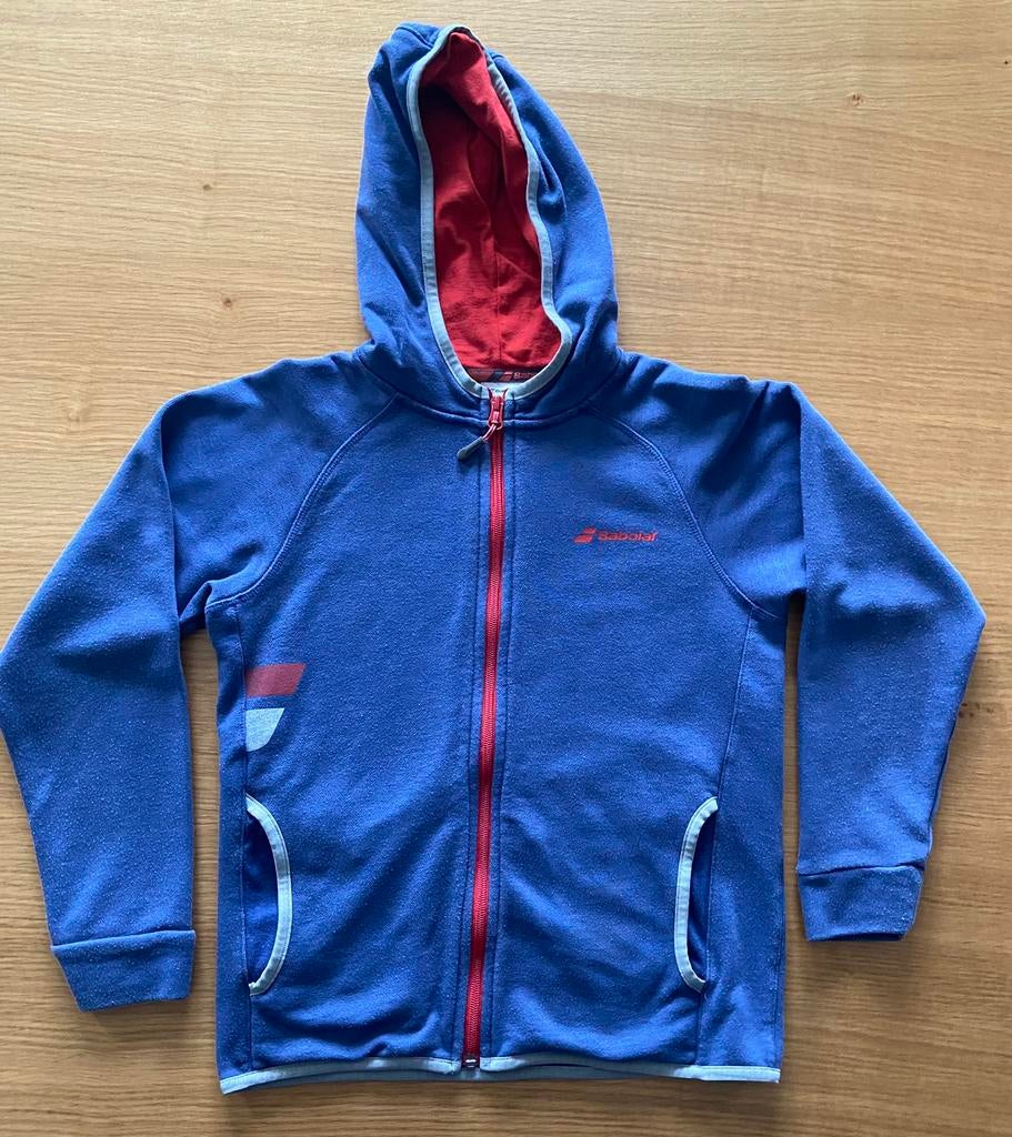 Sweat zippé à capuche de tennis BABOLAT, Utilisé, Garçon, Vêtements de sport ou Maillots de bain