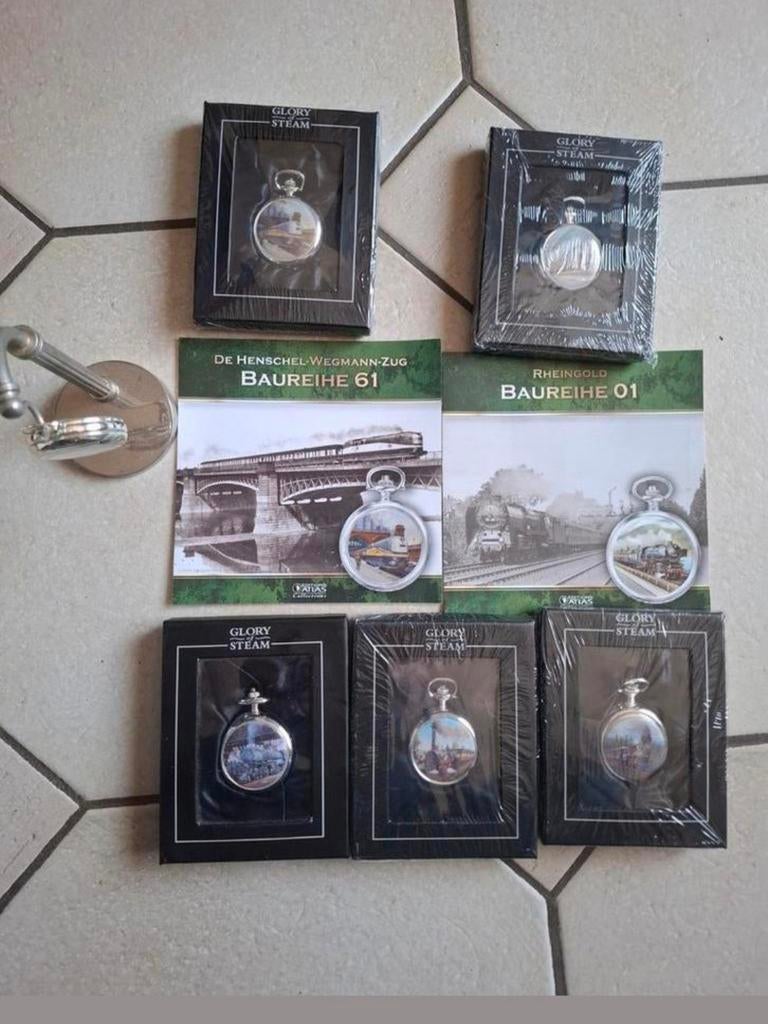 Set verzamel-zakhorloges “Glory of Steam” – Atlas Editions, Verzamelen, Ophalen of Verzenden