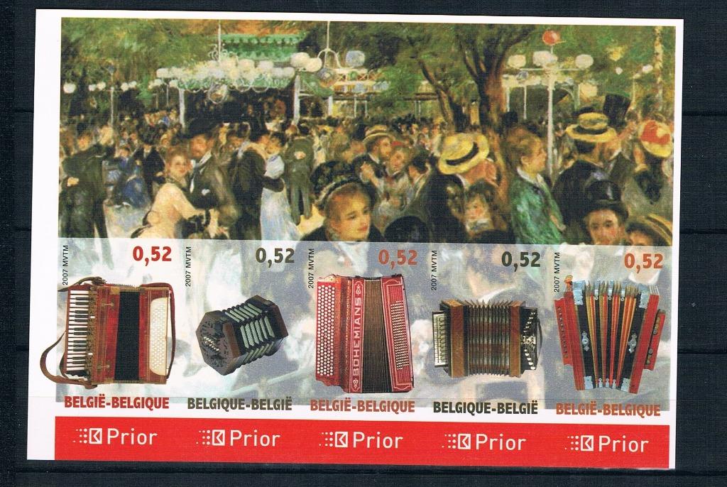 Bloc COB 139 non perforé avec numéro, Sans gomme, Non oblitéré, Enlèvement ou Envoi, Musique