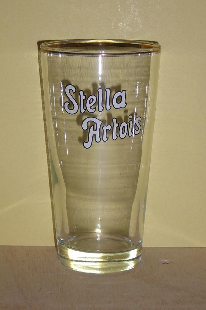 5 Oude bierglazen   STELLA  ARTOIS, Collections, Marques de bière, Enlèvement ou Envoi