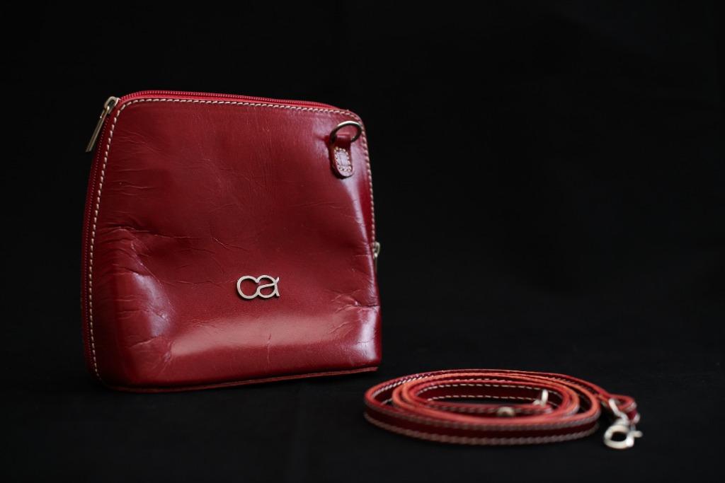 Tas voor dames, Handtassen en Accessoires, Zo goed als nieuw, Leer, Rood, Ophalen