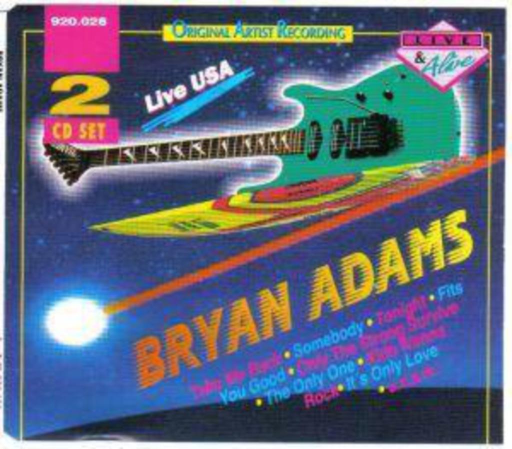 2 CD's - Bryan ADAMS - Live USA, CD & DVD, CD | Rock, Comme neuf, Pop rock, Envoi