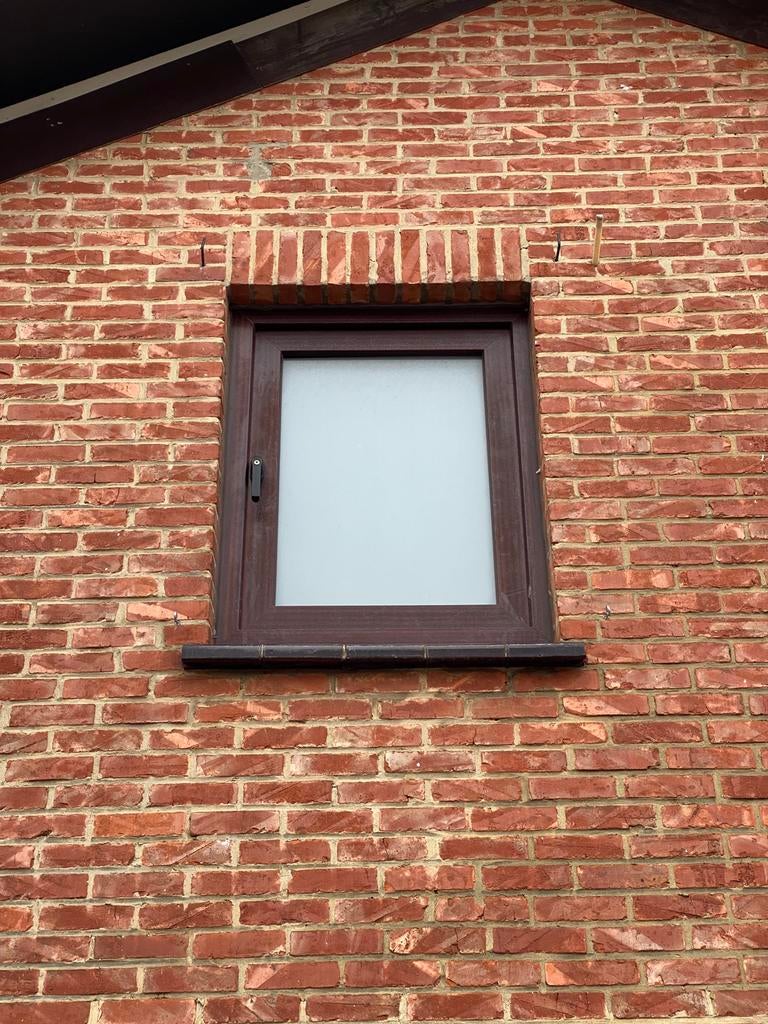 PVC Schuco ramen per stuk te koop, Doe-het-zelf en Bouw, Glas en Ramen, Ophalen, Gebruikt, Gevelraam of Ruit, Dubbelglas