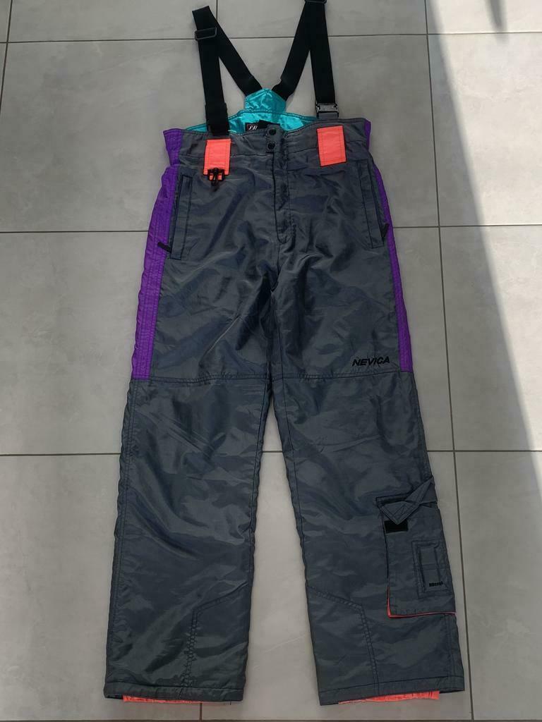 Retro vintage ski broek 80's 90's, Autres marques, Comme neuf, Enlèvement, Ski