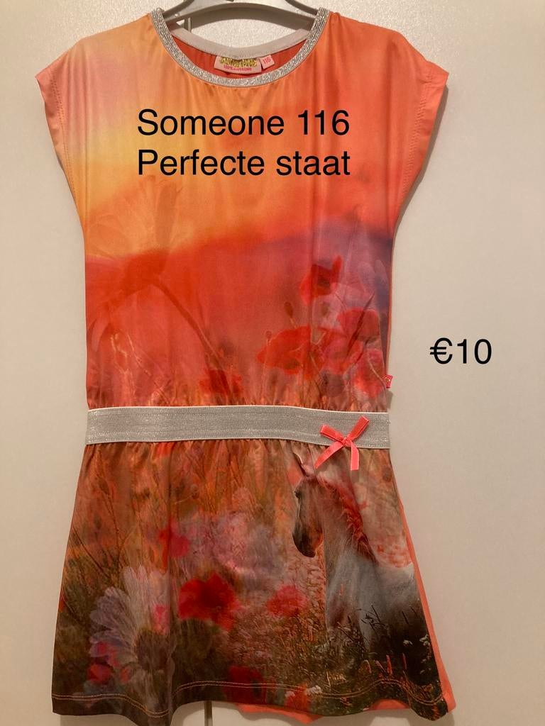 Someone 116 kleed met glitterelastiek en strikje, Enlèvement ou Envoi, Comme neuf, Someone, Robe ou Jupe