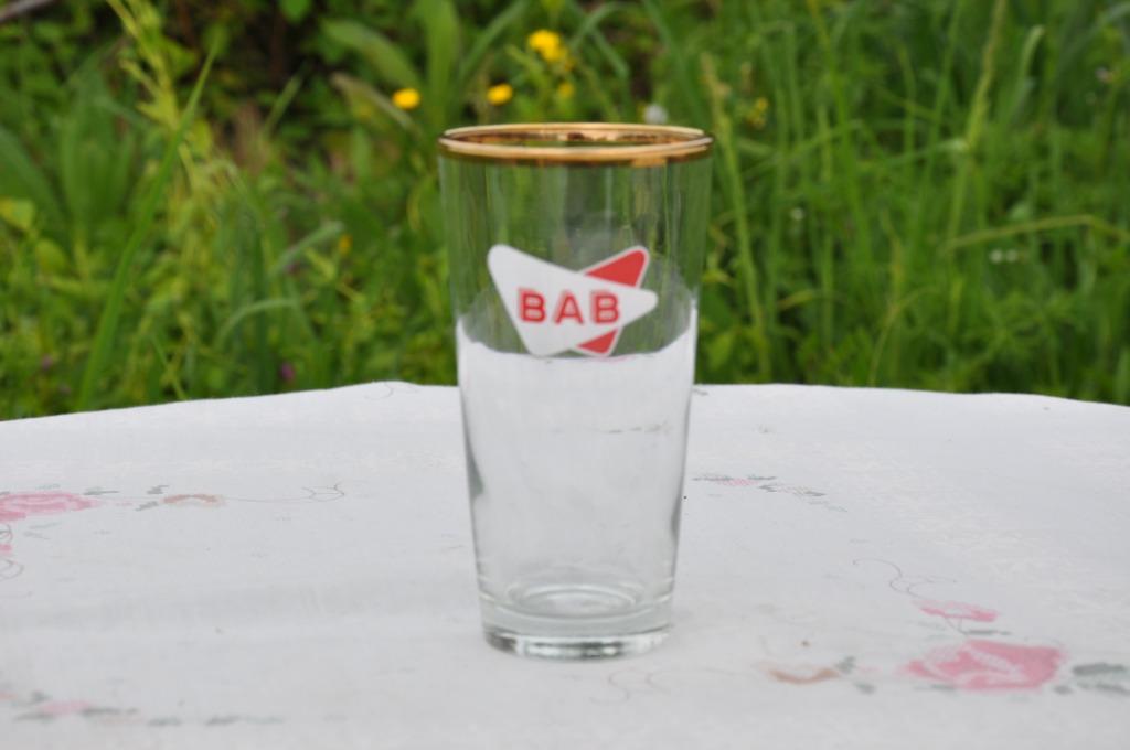 ancien verre bab 25 cl, Verzamelen, Biermerken, Ophalen of Verzenden, Zo goed als nieuw, Glas of Glazen, Overige merken