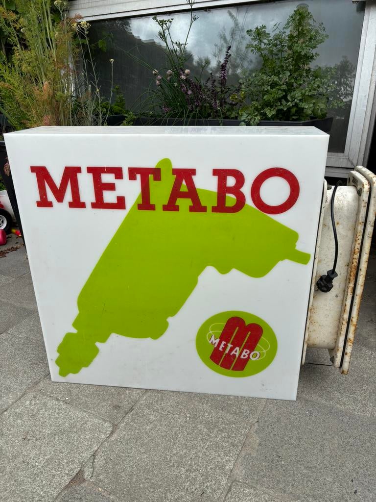 Metabo lichtbak dubbelzijdig en draaibaar mencave vintage, Ophalen, Zo goed als nieuw