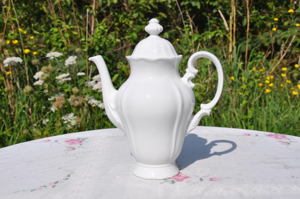 cafetière en porcelaine blanche, Ophalen of Verzenden