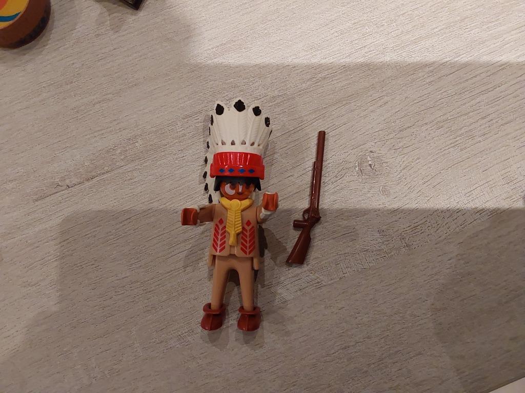 Playmobil opperhoofd indianen, Kinderen en Baby's, Ophalen of Verzenden, Zo goed als nieuw