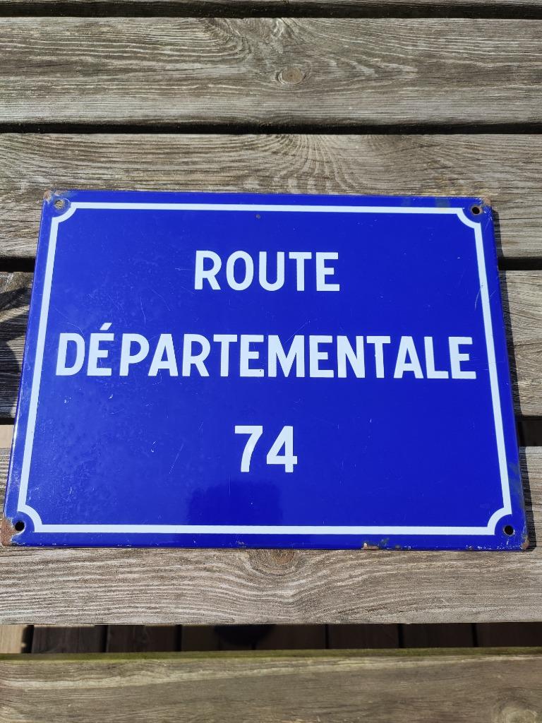 Ancienne plaque de rue émaillée, Antiquités & Art, Enlèvement ou Envoi
