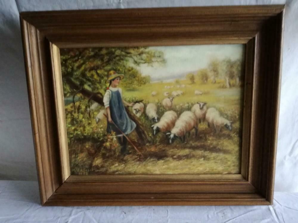 herderin met schapen, Antiek en Kunst, Ophalen