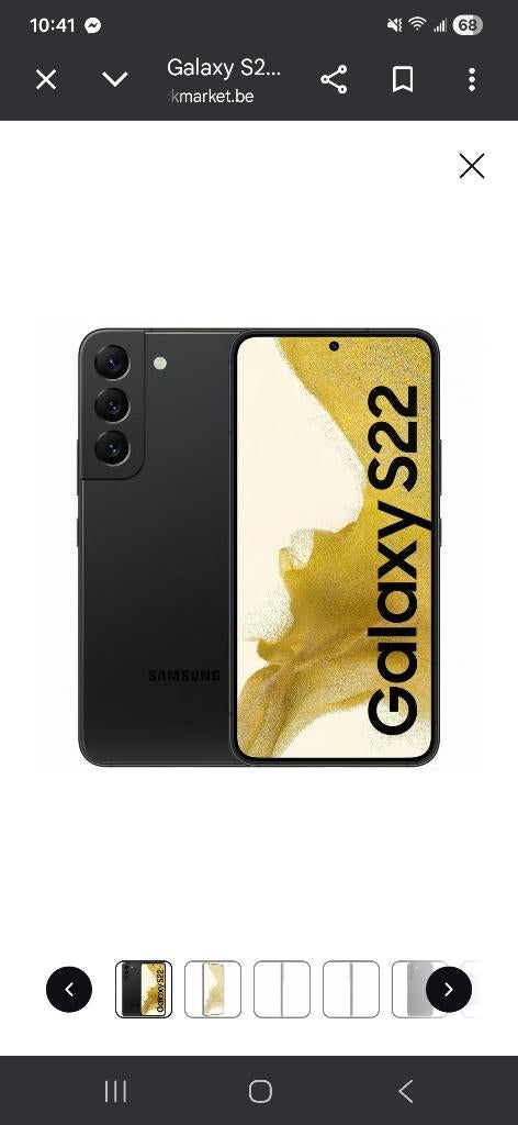 Galaxy s22, Reconditionné, 3 à 6 mégapixels, Sans abonnement, Sans simlock