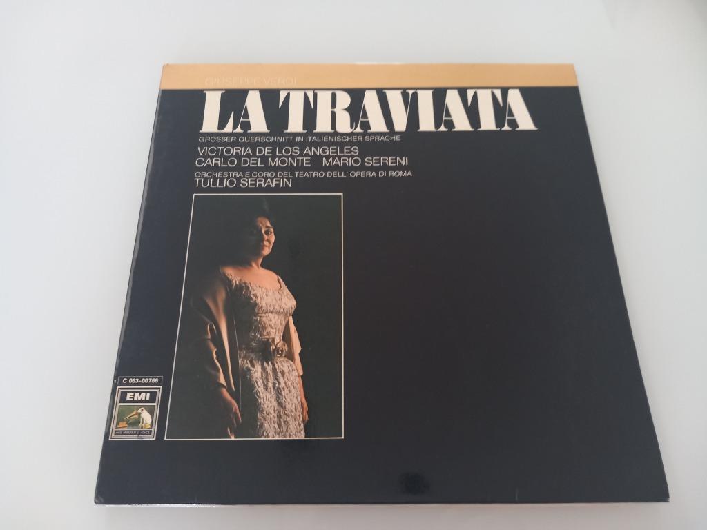Vinyle LP La Traviata Giuseppe Verdi Serafin Classical Opera, Enlèvement ou Envoi, 12 pouces, Opéra ou Opérette
