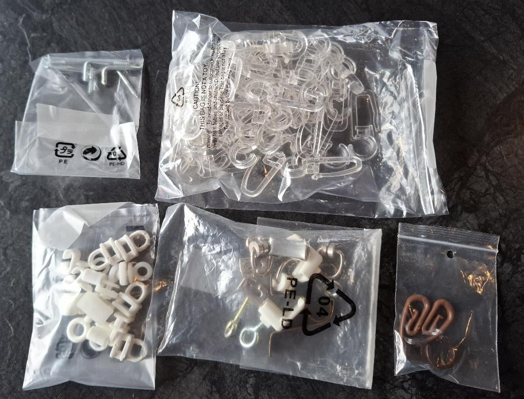 Accessoires pour pose de rideaux ou tentures, Maison & Meubles, Enlèvement ou Envoi, Comme neuf, Blanc